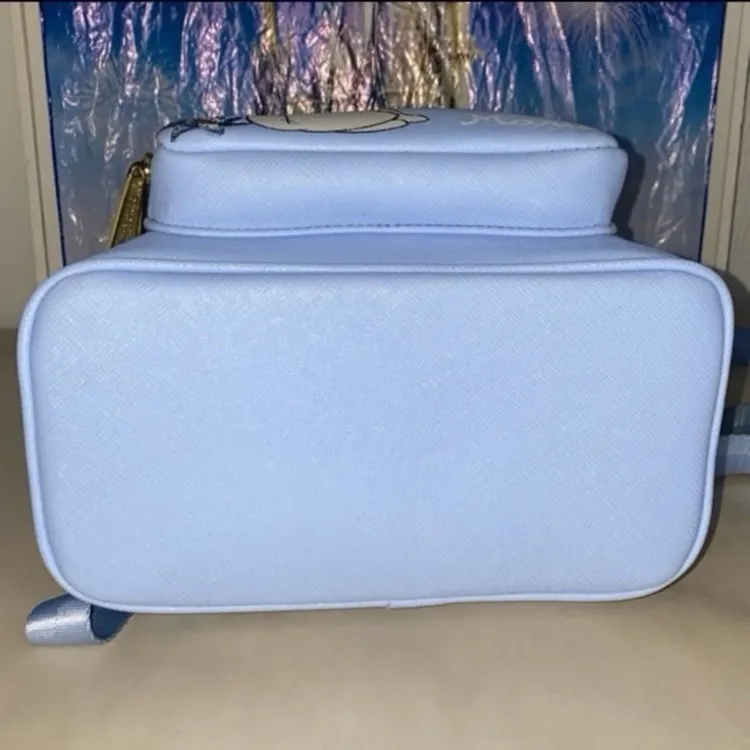 Disney Aristocats Marie floral embroidered periwinkle Loungefly mini backpack - Image 6