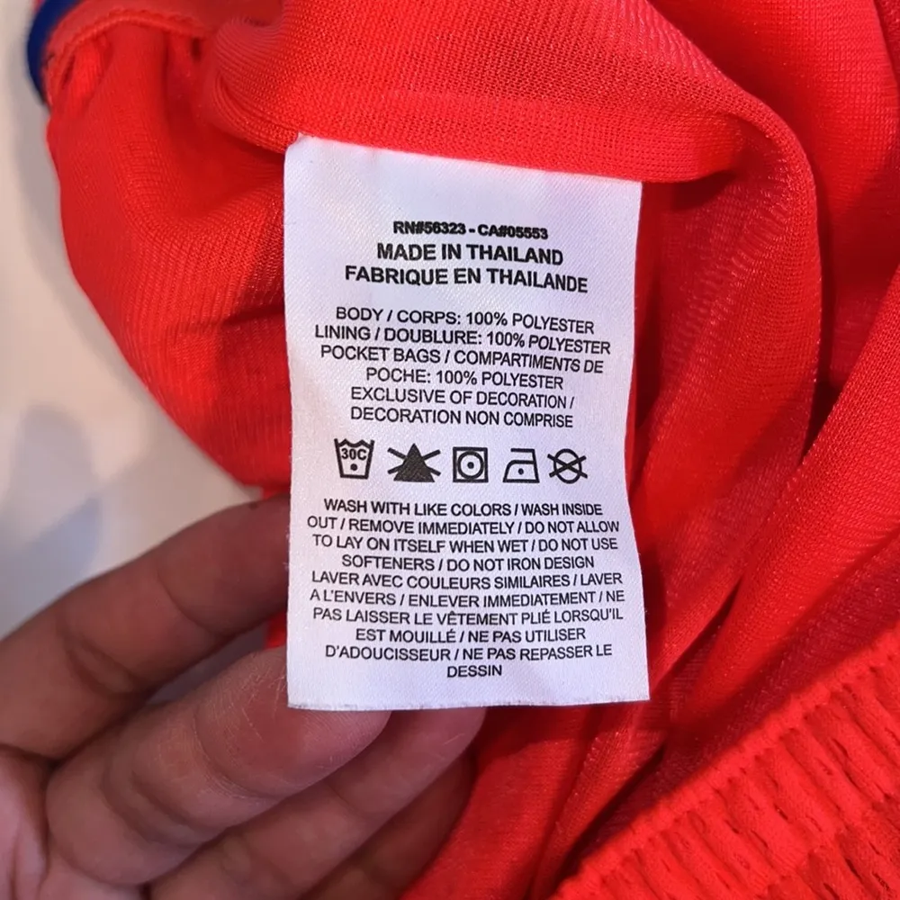 Nike swoosh fly basketball shorts unlined neon orange m womens elastic waistband - Image 8