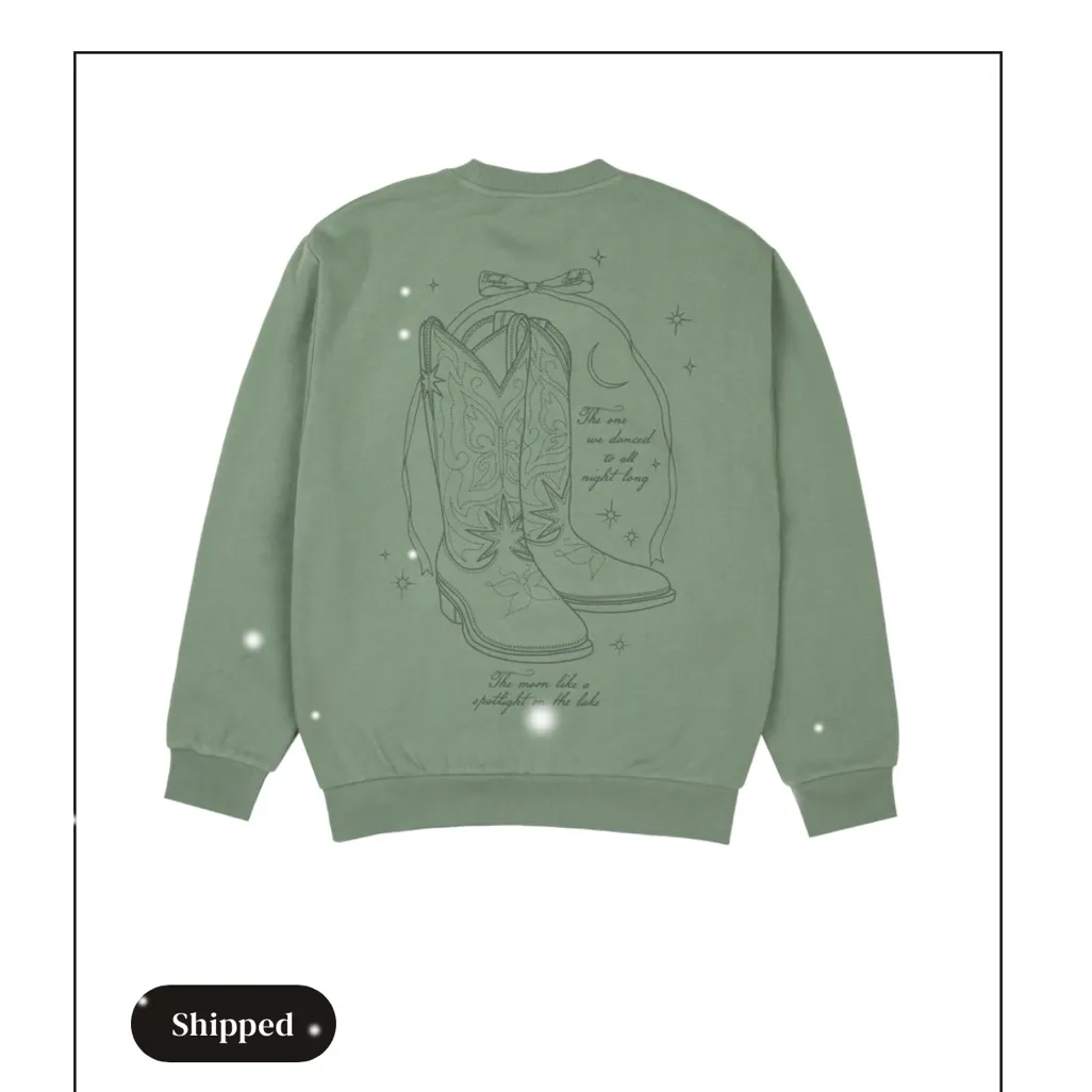 Taylor Swift  Green Tim Mcgraw Sweatshirt - Image 3
