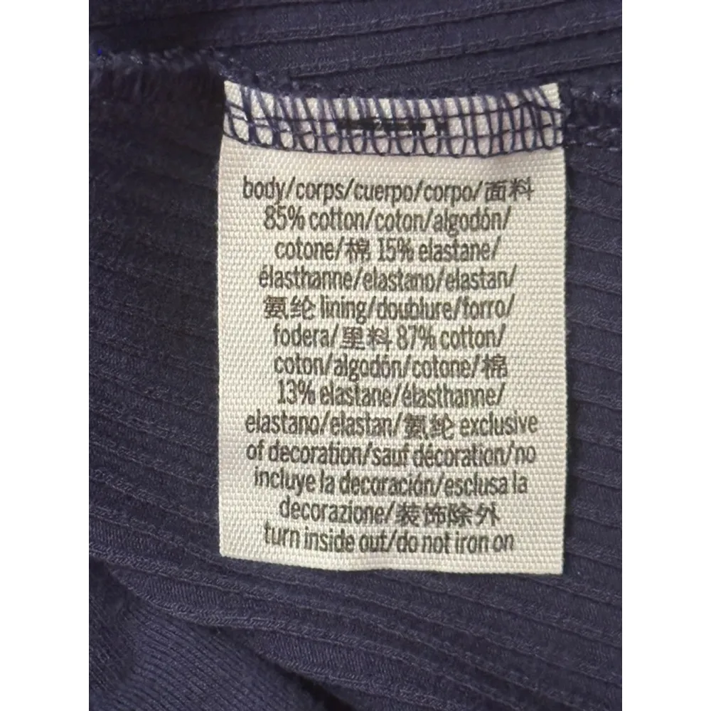 PINK Victoria’s Secret Medium Navy Blue Ribbed Tennis/Pickleball Dress w Shorts - Image 5