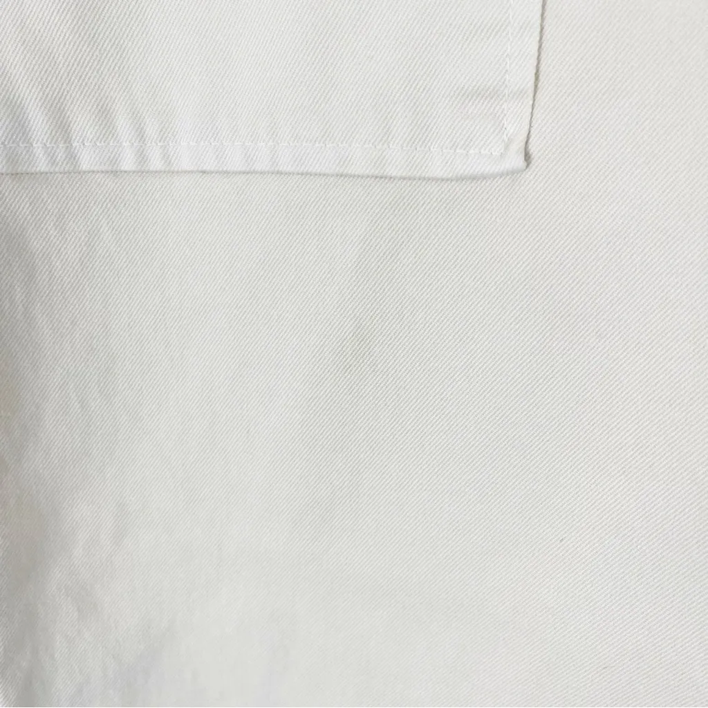 A.L.C. Ivory High Rise Flat Front Pockets Wide Leg Jeans, Size 0 - Image 8