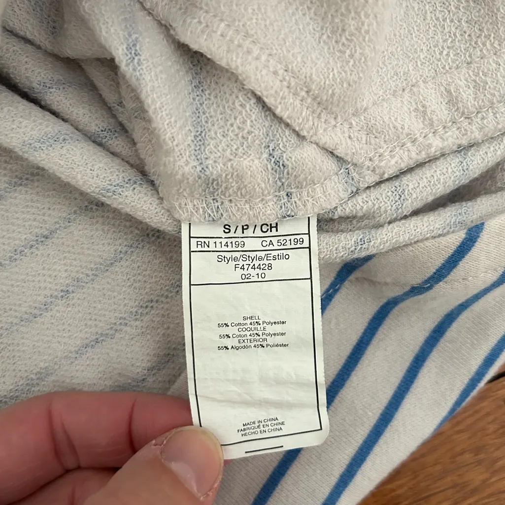 Roxy  Striped Hooded Racerback Beach Coverup - Image 4