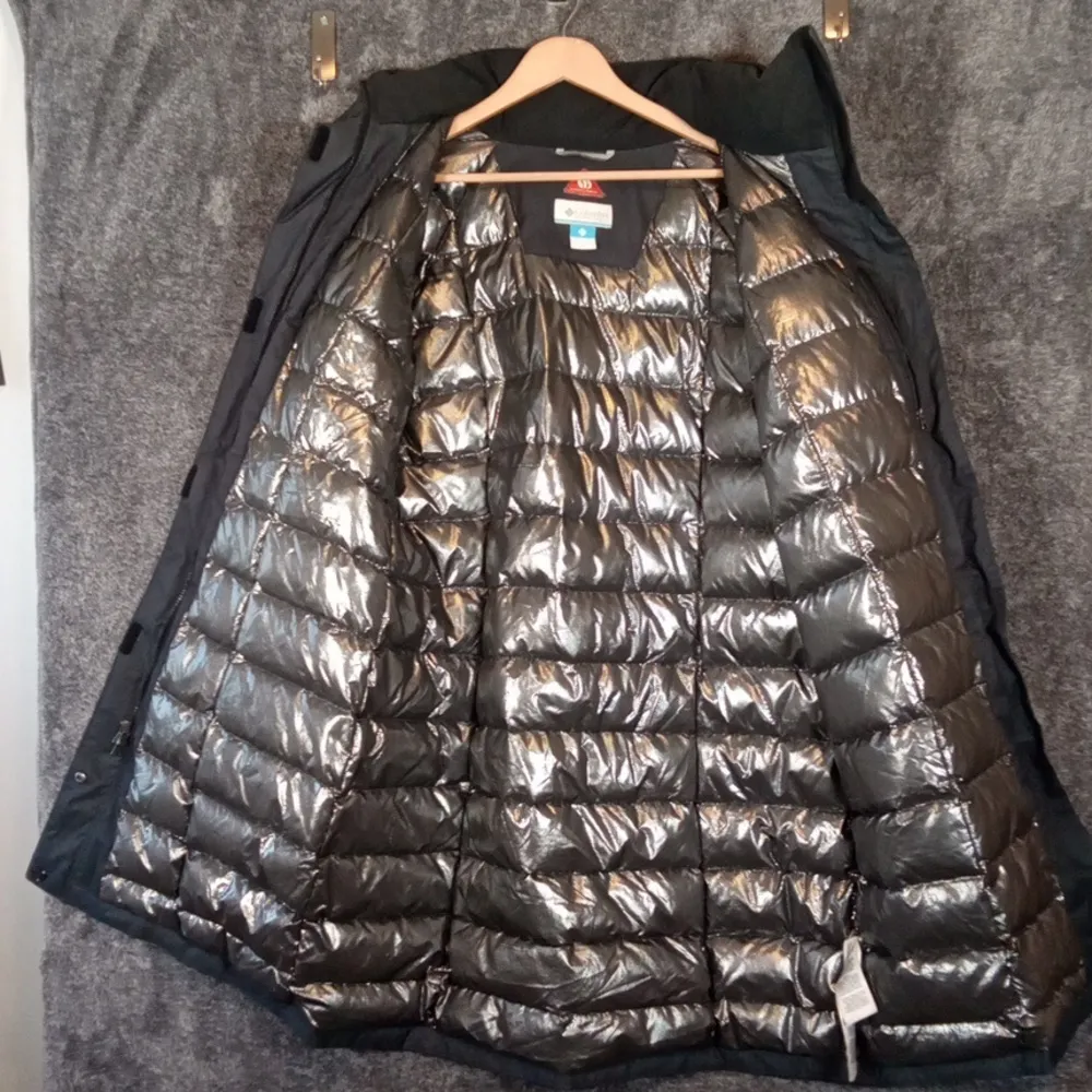 Columbia Omni Tech Waterproof Long Womens Coat Thumbholes Full Zip XL - Image 4