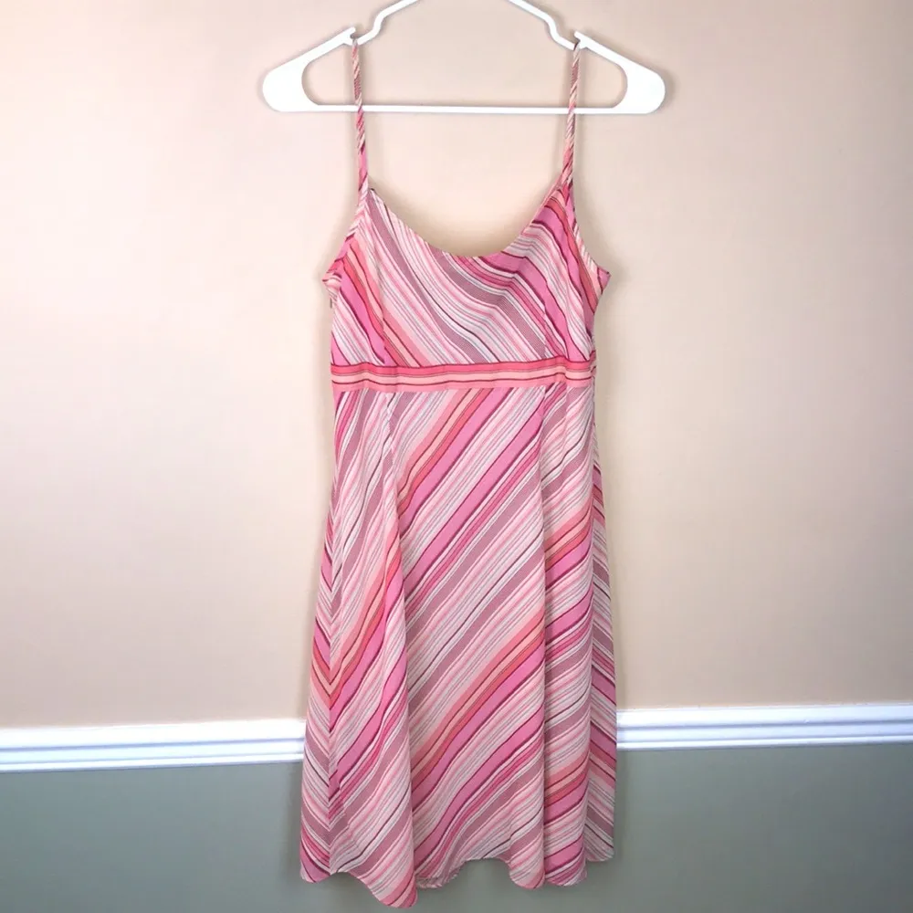 Ann Taylor LOFT Women’s Stripes Y2K Style Cowl Neck Tank Dress - Image 4