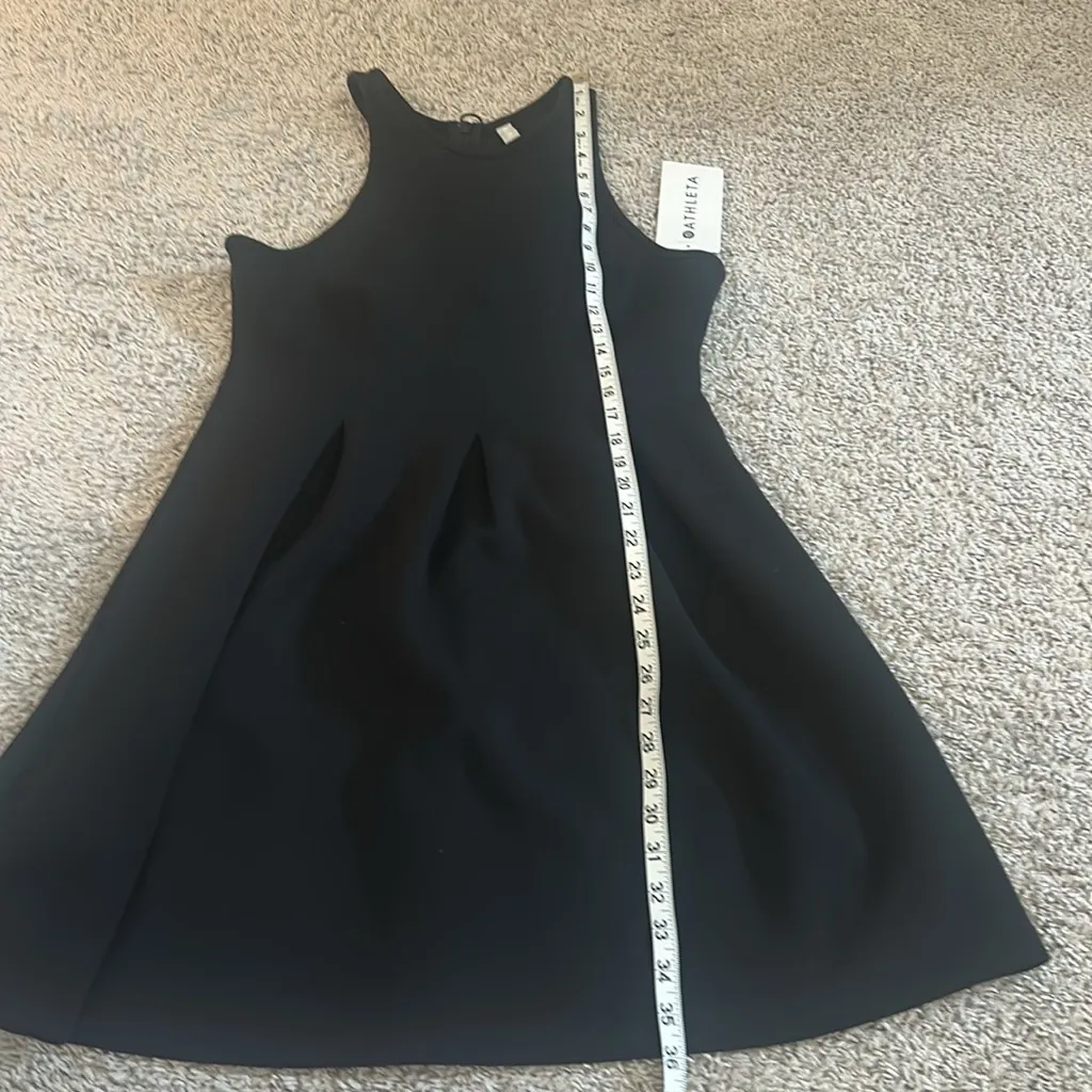 NWT Athleta Petite Black En Route Scuba Dress Sz MP - Image 13