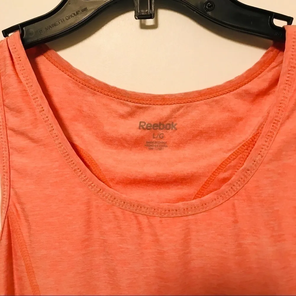 Reebok  RACERBACK DYNAMIC TRAINING TANK TOP ORANGE ATHLETIC WOMENS SIZE LARGE - Image 5