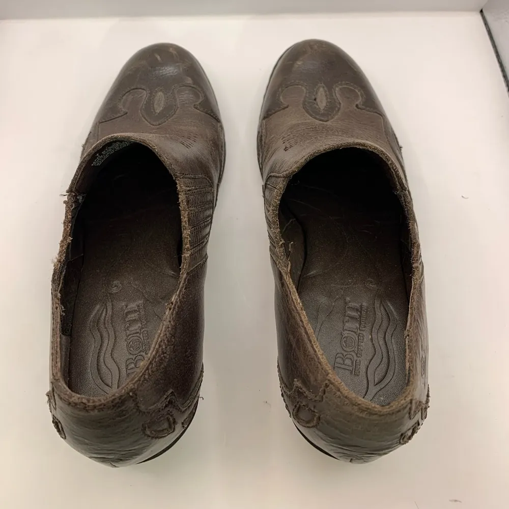 Born Amibeth Womens Brown Western Wingtip Booties Size 7 B75506 cowgirl rodeo - Image 8