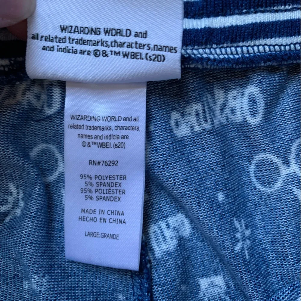 Wizarding World of Harry Potter Dark Blue Pajama Pants L Size L - Image 3