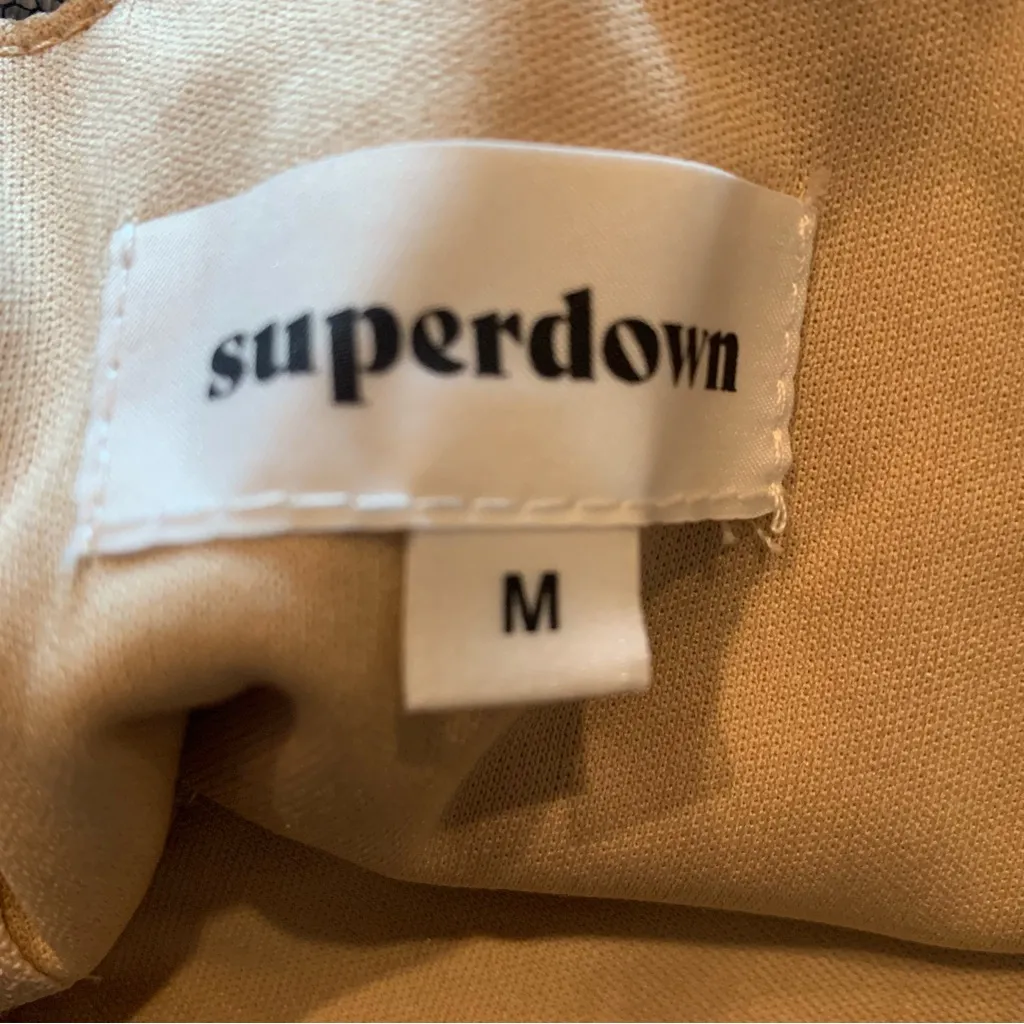 • Superdown lace trim crop top bralette medium Black - Image 3