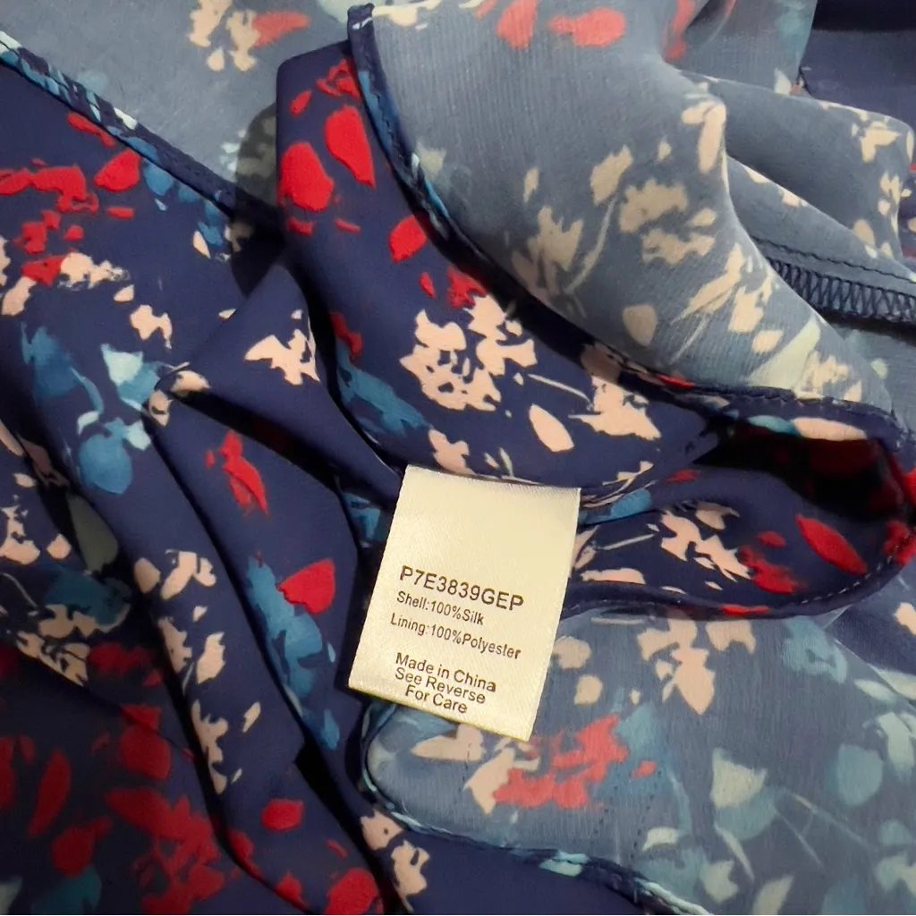 Parker Floral Dress in Blue and Red purple :Box B - Image 15