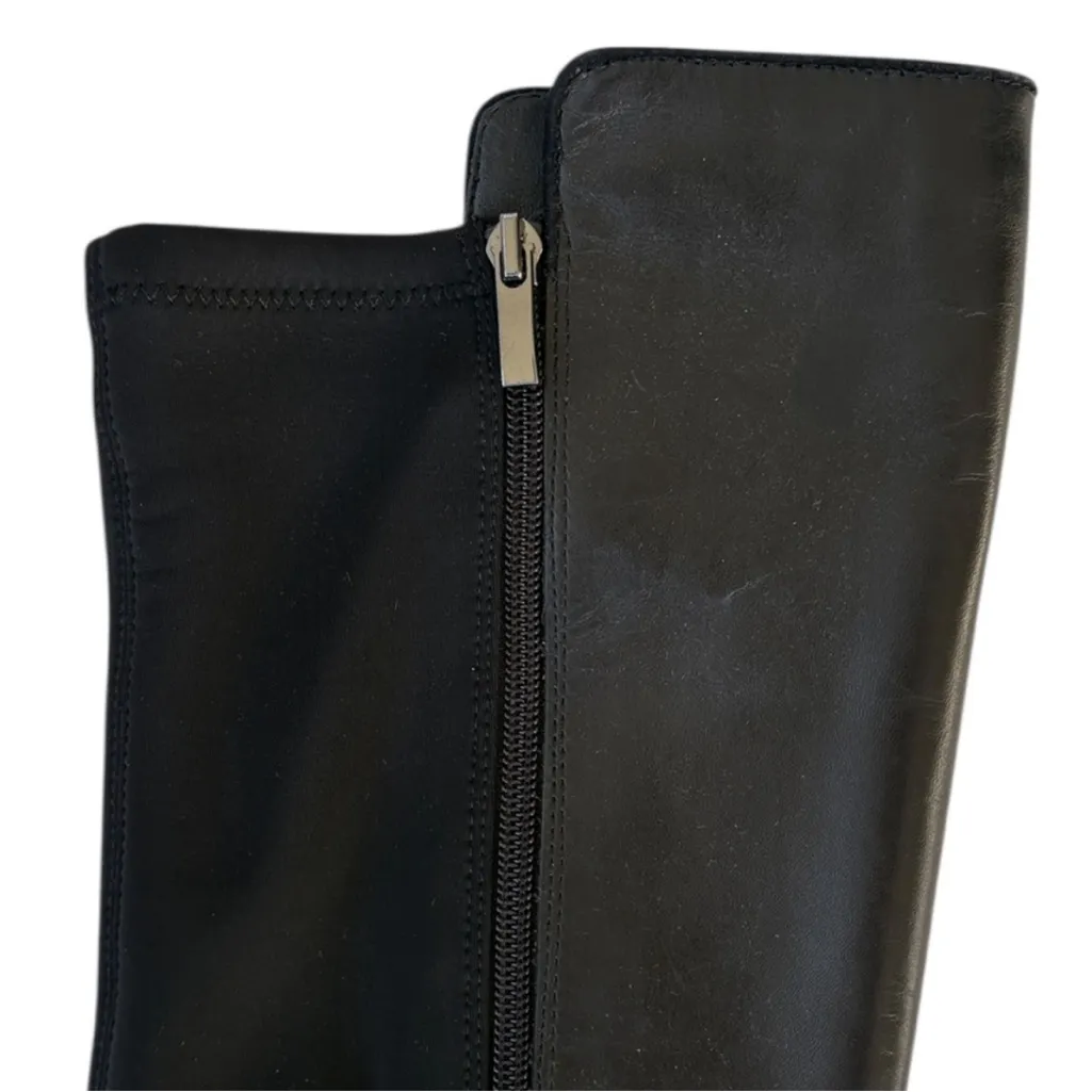 EUC Franco Sarto Leather over The Knee
Boots Black Size 7 - Image 5