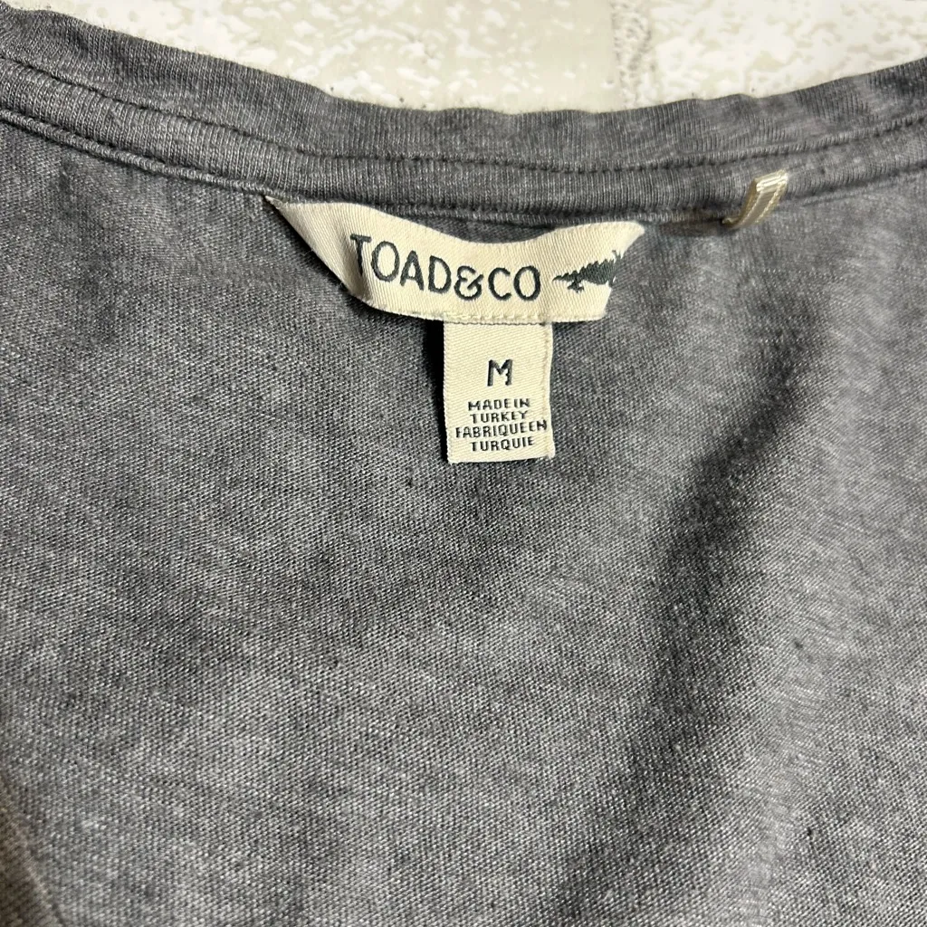 Toad&Co Charcoal Sleeveless Top Gray Size M - Image 3