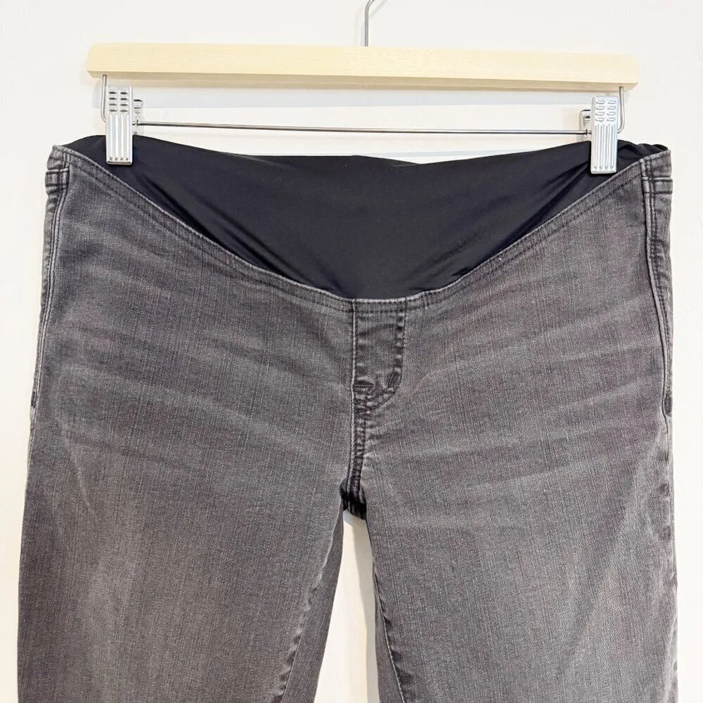 Madewell Denim Maternity Over The Belly Skinny Jeans Pregnancy Black Sea Size 27 - Image 3