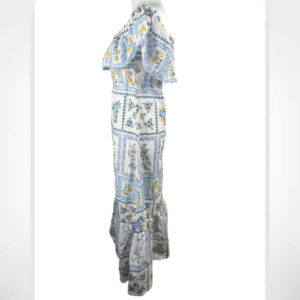 Skies Are Blue Hampton Ruffle Off Shoulder Maxi Floral Boho Dress XS NWT - Image 6