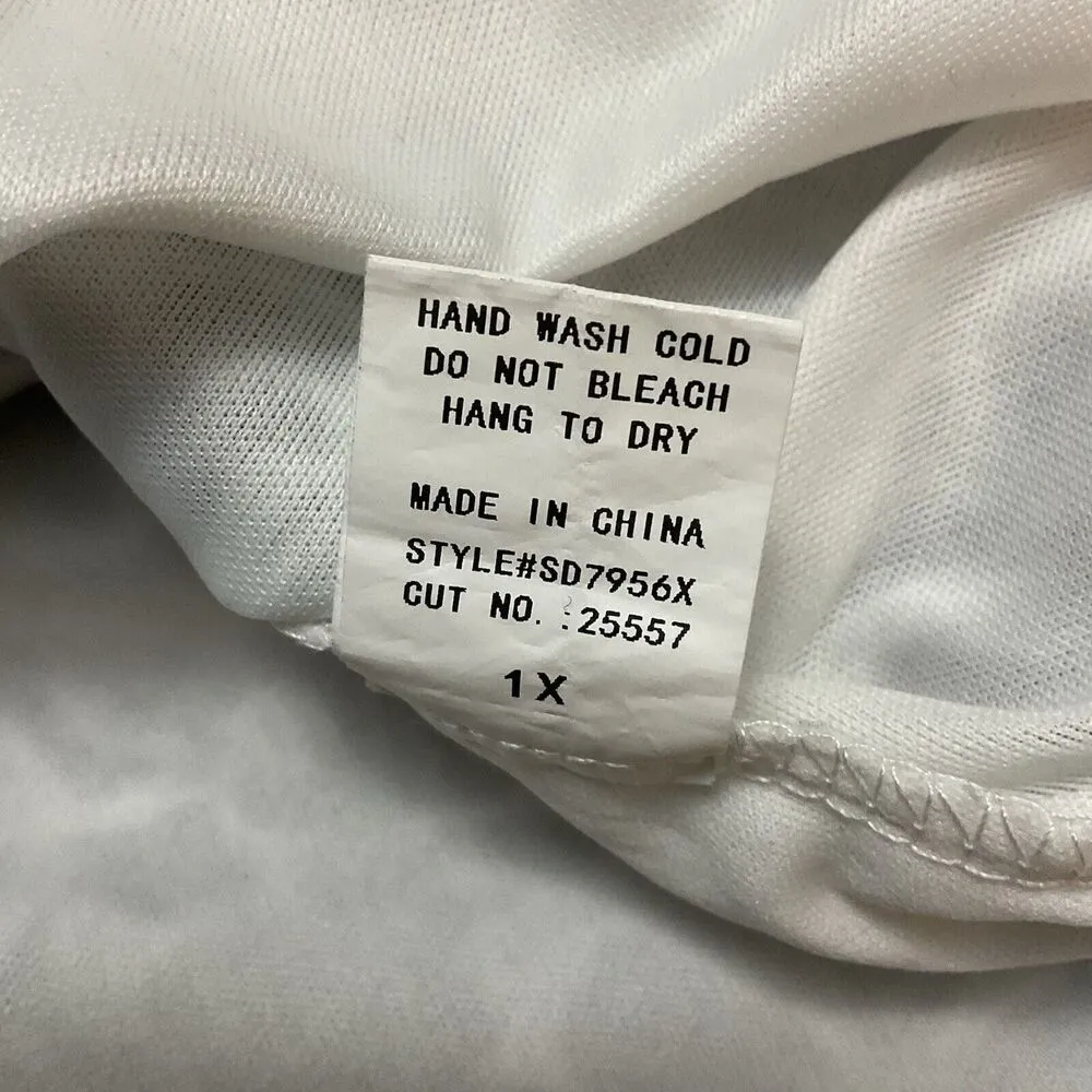 Siren Lily Dress Blue White Floral Motif Size 1X Bell Sleeve Midi Dress Fairy - Image 8