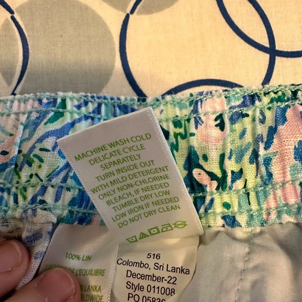 Lilly Pulitzer Taron Mid-Rise Linen Pant - Image 5