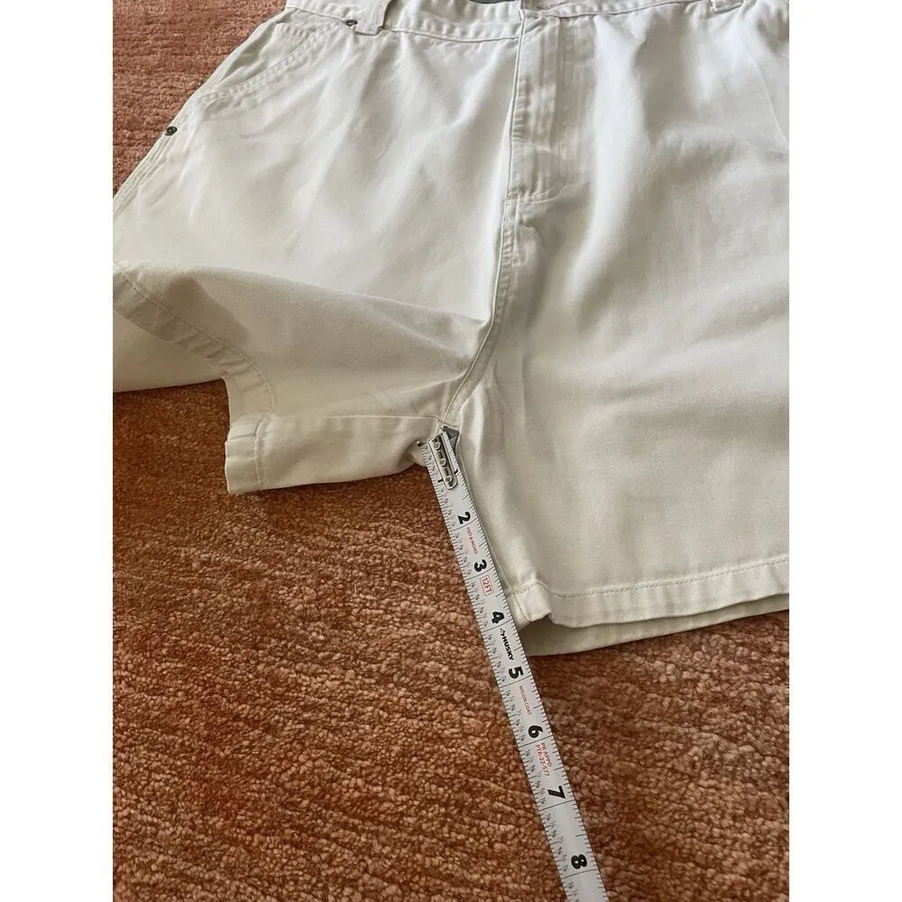 Vintage Mountain Lake Ivory Carpenter Shorts Women’s 18 Cotton Utility Pockets - Image 6