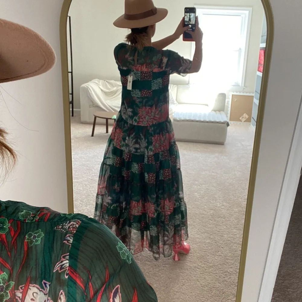 Anthropologie floral patch work dress. S - Image 13