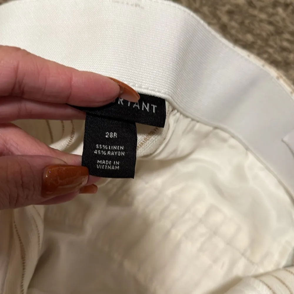 Lane Bryant NWT linen blend belted wide leg pants plus size woman 28 - Image 9