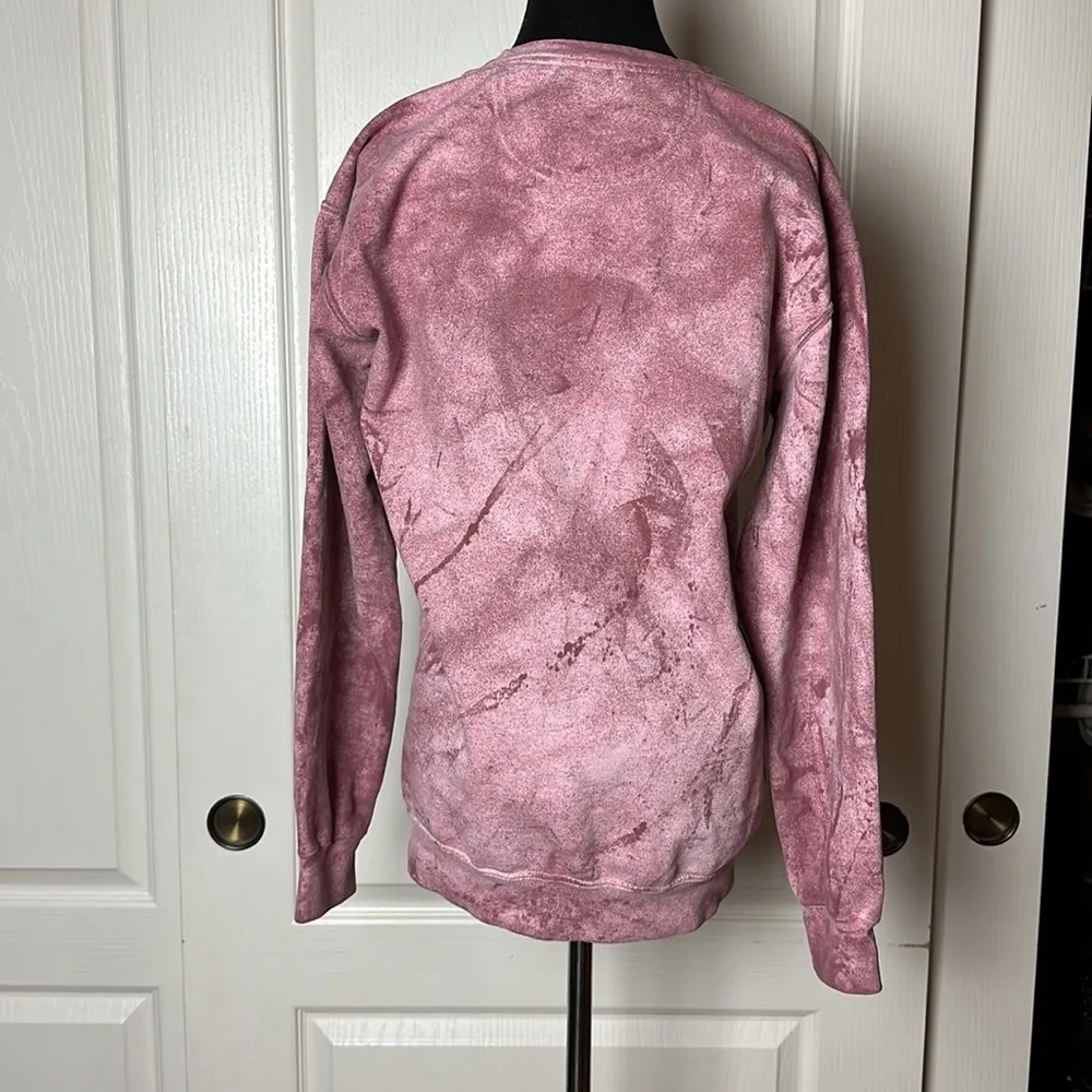 EMMA ATTERBURY DEMONS RIDE OR DIE GRAPHIC PULLOVER SWEATSHIRT Pink - Image 3