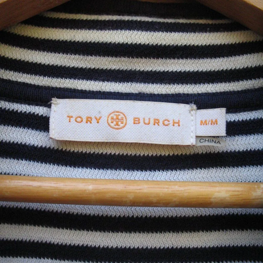 Tory Burch Katama Striped Knit Embellished Tunic Top - Image 7