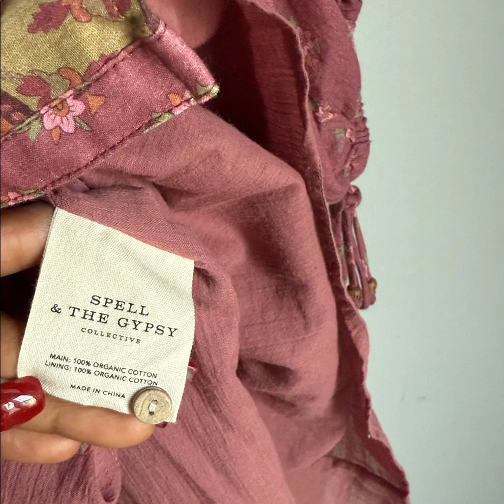 Spell Utopia Tunic Mini Dress Flamingo Pink XXS - Image 9