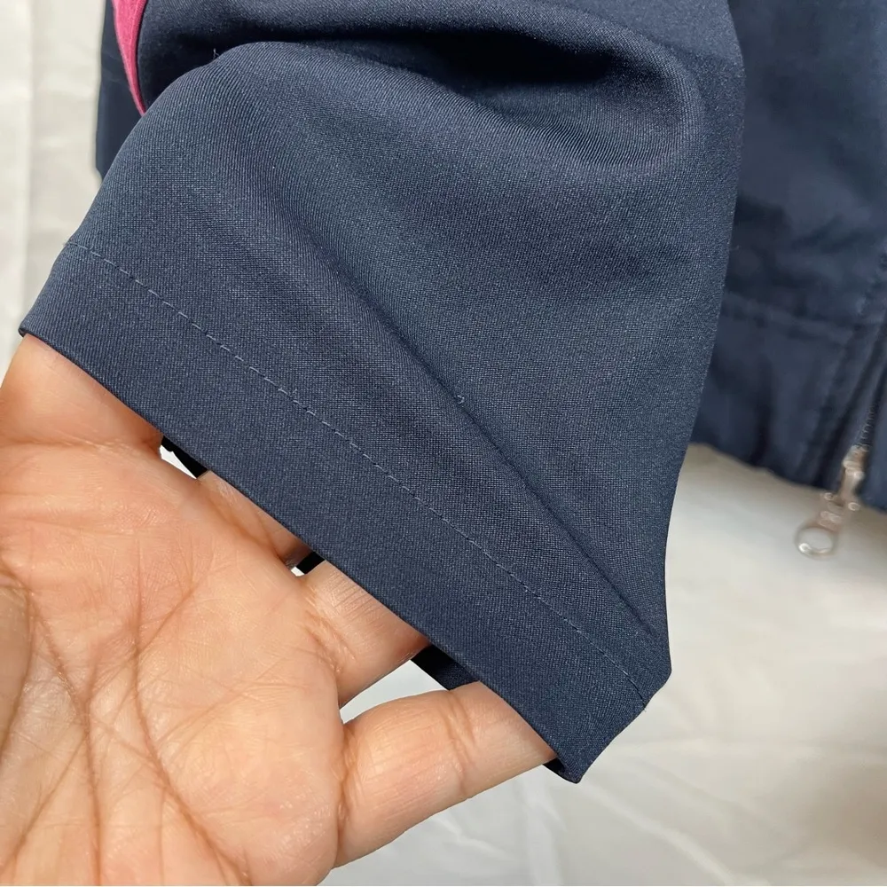 Nike  Navy and Pink Track Jacket SZ XL - Image 5