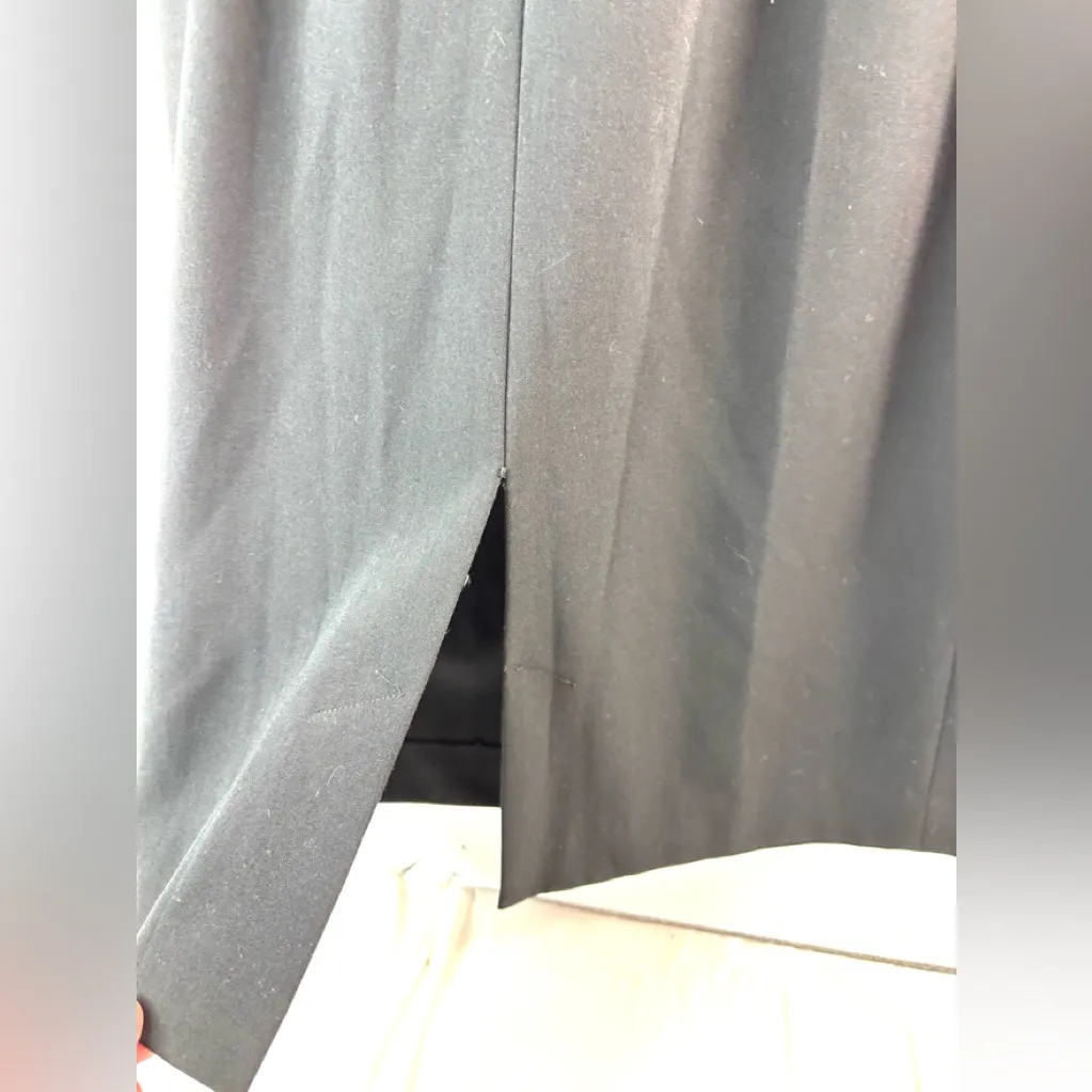 Ellen Tracy 8 Sleeveless Classic Black Dress w Asymmetrical Neckline - Funeral - Image 6