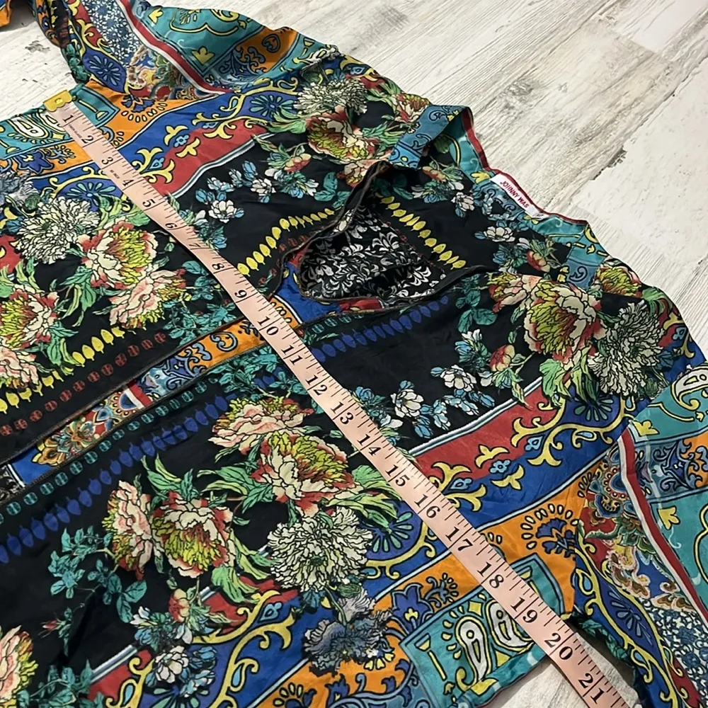 Johnny Was Silk Top XS - Image 7