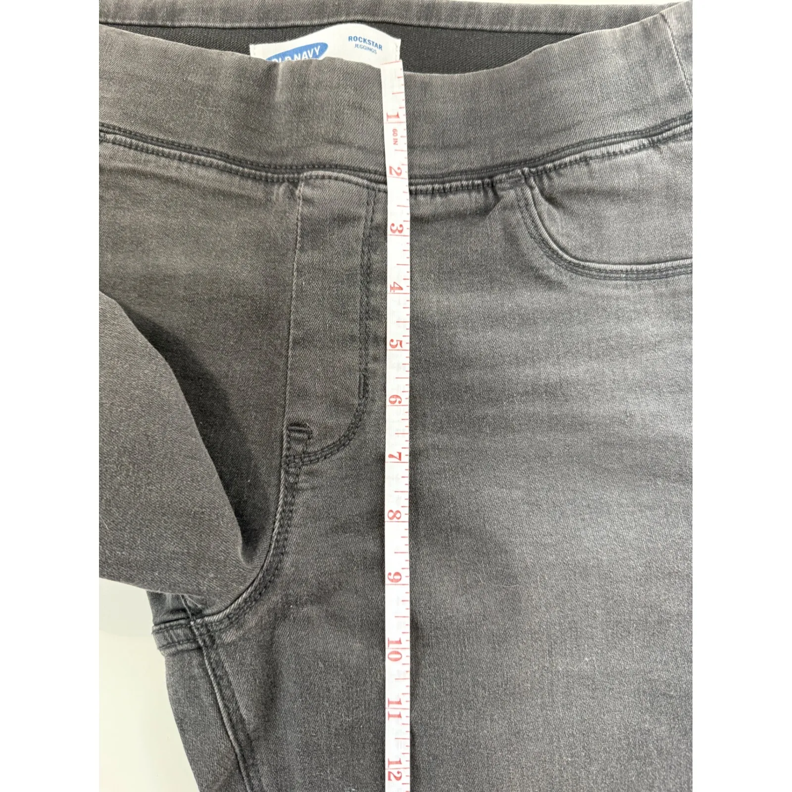 Old Navy Rockstar Black Washed Jeggings Women's Size 10 | Normcore | Casual Chic - Image 8