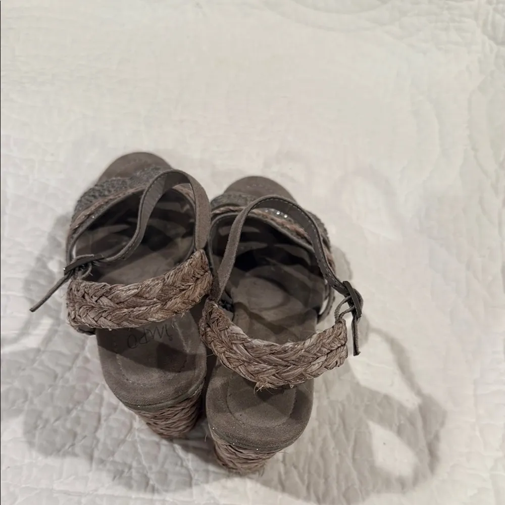 Impo Brown Wedge Sandals with Ankle Strap - Image 5