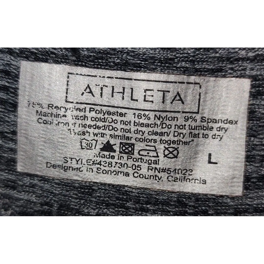 Athleta Tank Dress Heathered Racerback Sleeveless Casual Comfy Size L‎ - Image 3