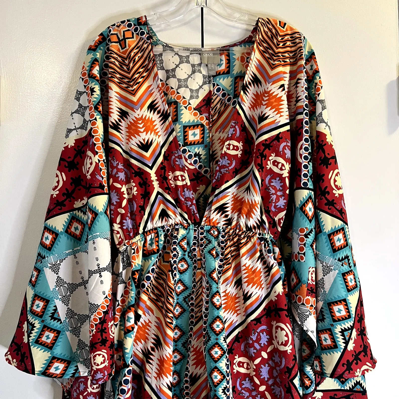 Asos romper with train size 8 printed multi white blue - Image 6