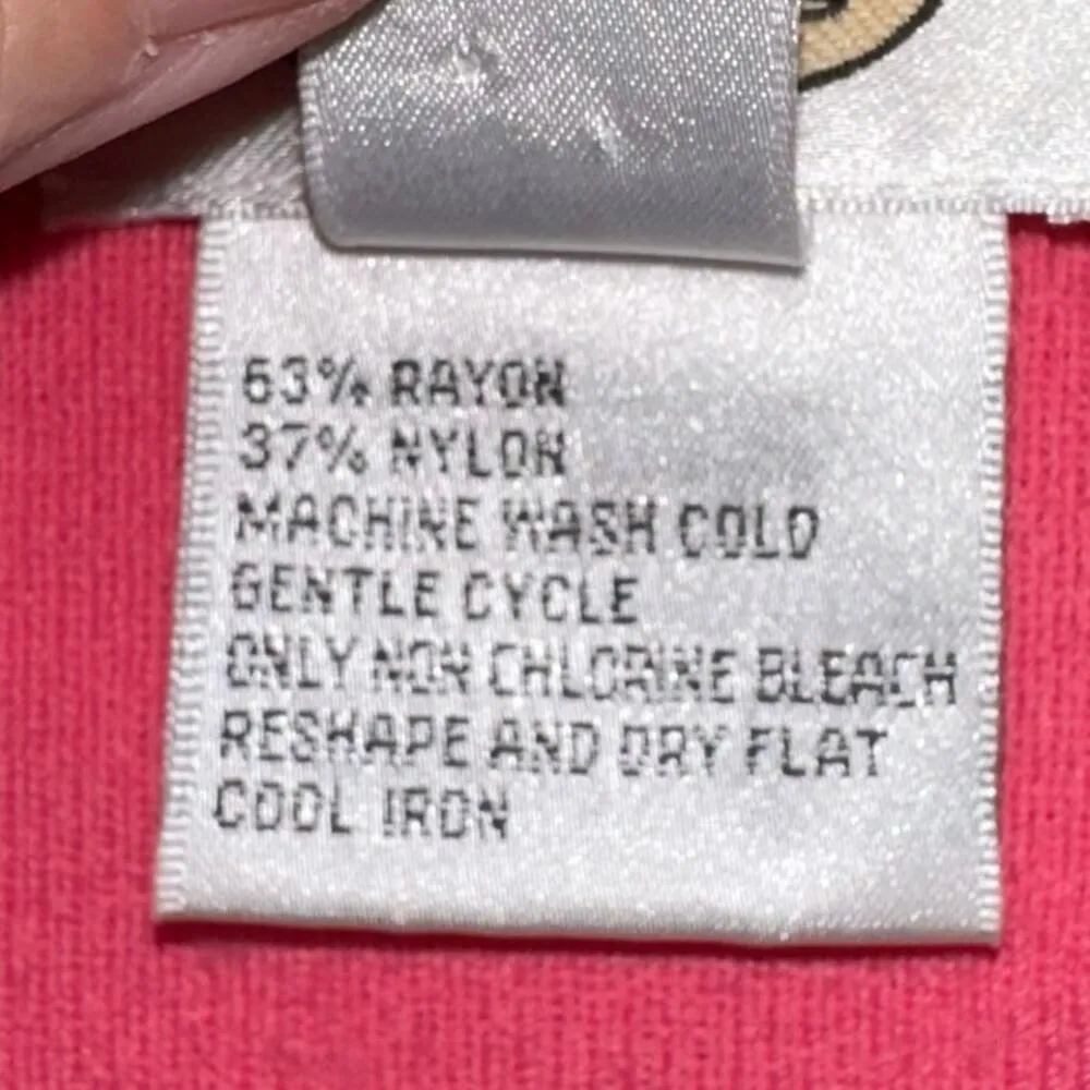 Talbots Vintage Peach Button Front Lightweight Knit Cardigan - Image 5