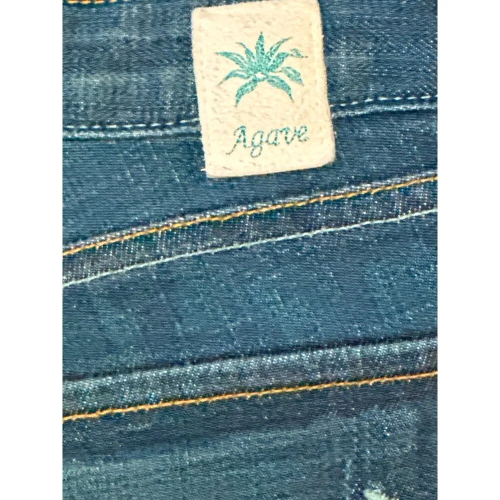 Agave Slim Fit Boot Cut Jeans Montecito Supima Cotton CFlex Denim Size 26 Blue - Image 12
