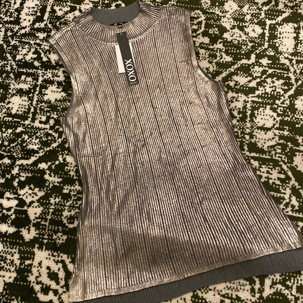 NWT Metallic Xoxo Tank - Image 2