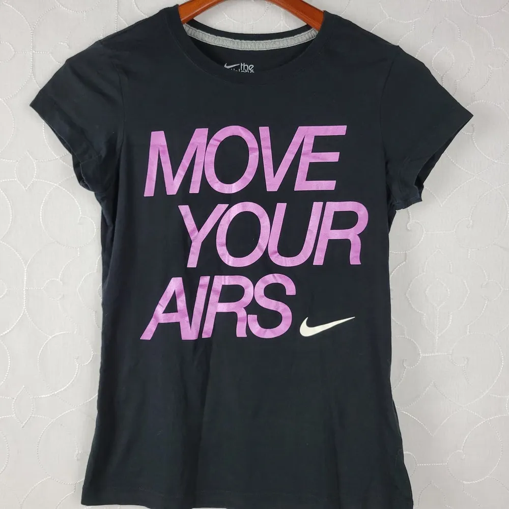 Nike x The Athletic Dept Womens T-shirt Size L Blue Move Your Airs Slim Fit Tee - Image 7