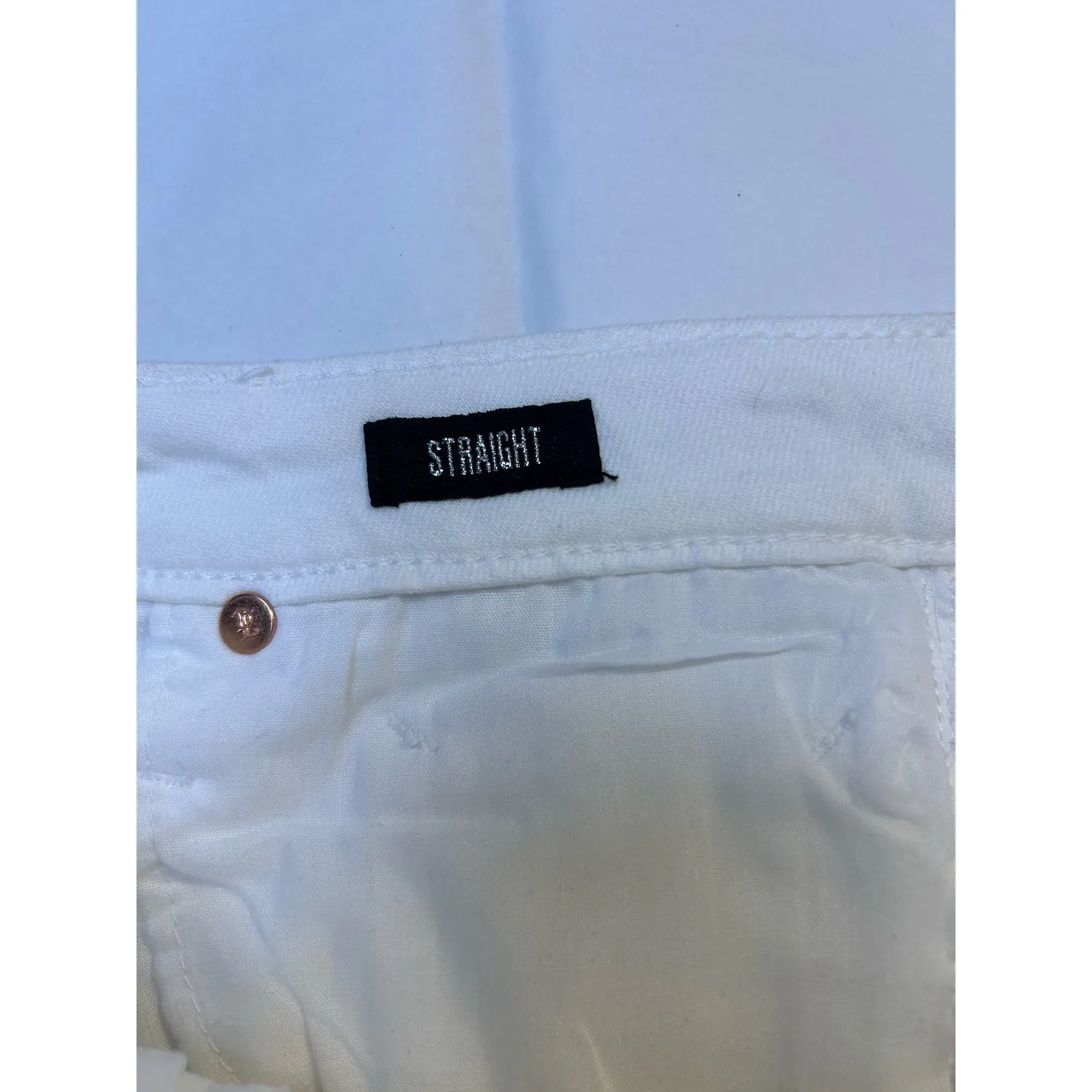 Juicy Couture Venice Stars Straight Leg Jeans White Size 26 NWOT - Image 7