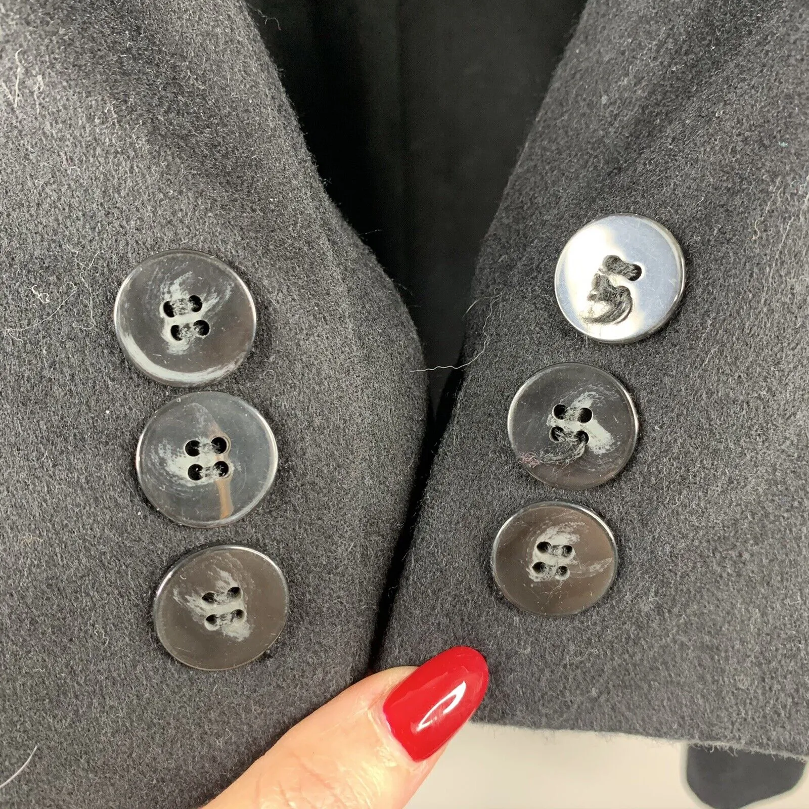 Valerie Stevens Size 16 Coat Wool Cashmere Blend Midi Long Lined Pockets Women’s - Image 9