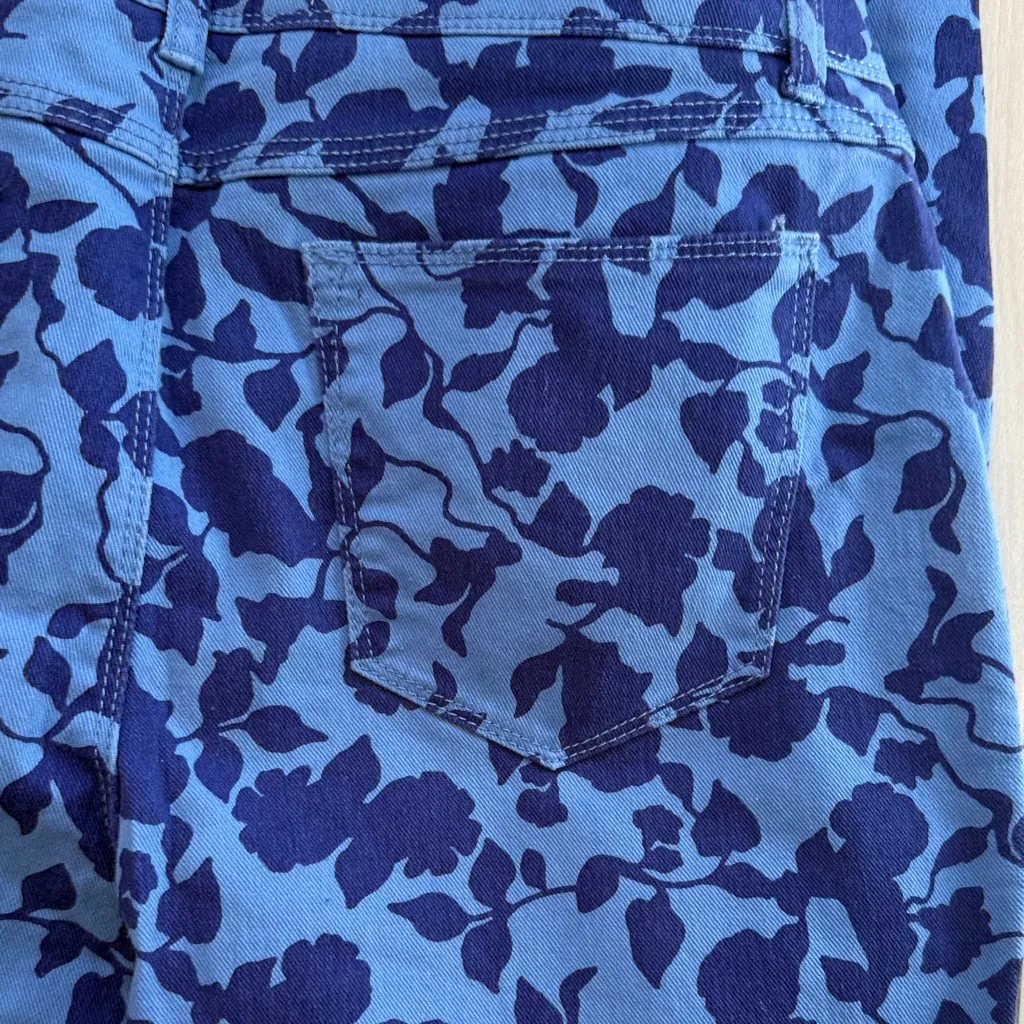 Dana Buchman Blue Patterned Women's Skinny Jeans - Image 6