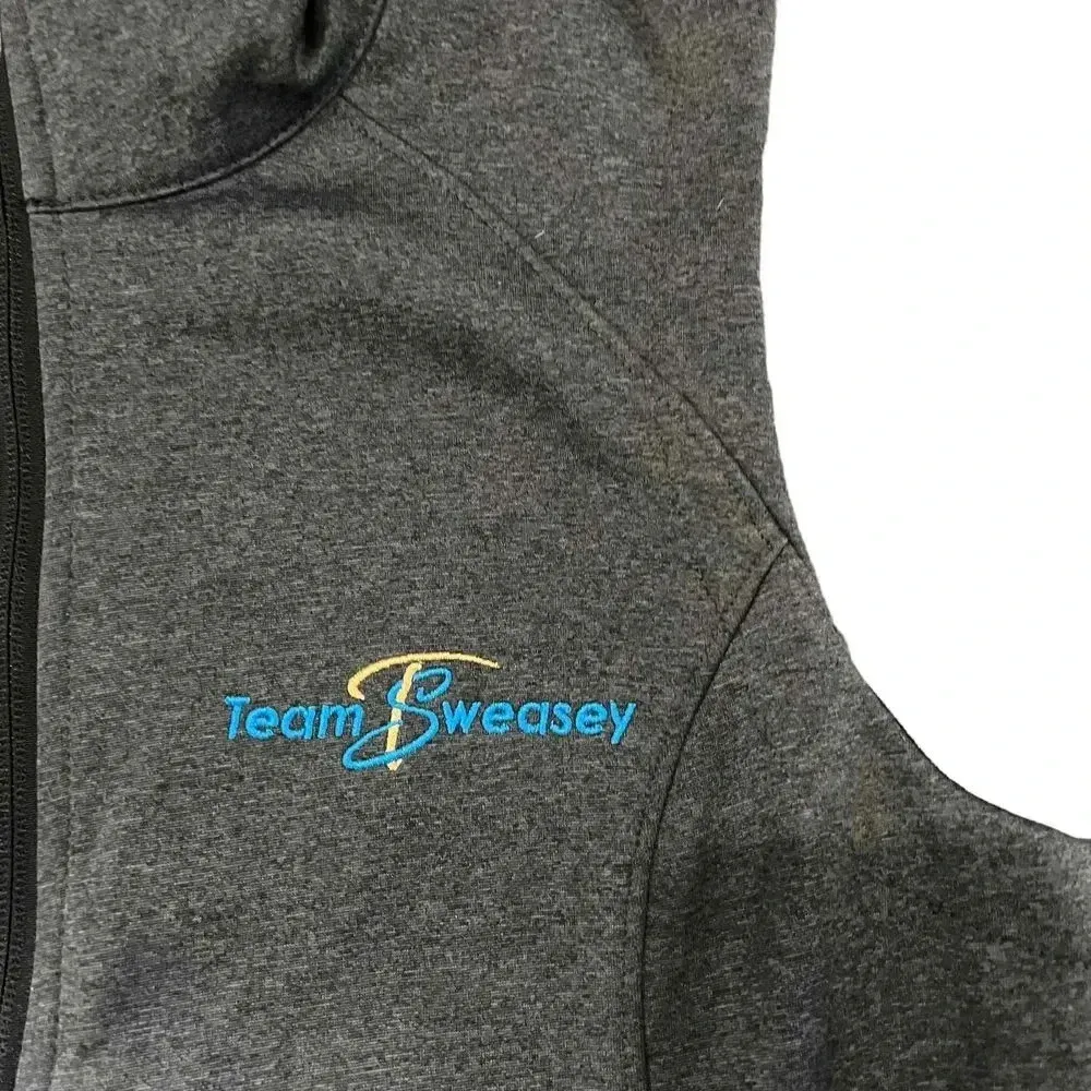 The North Face Women's Medium‎ Ridgeline Vest Gray Polyester Full Zip Pockets - Image 2