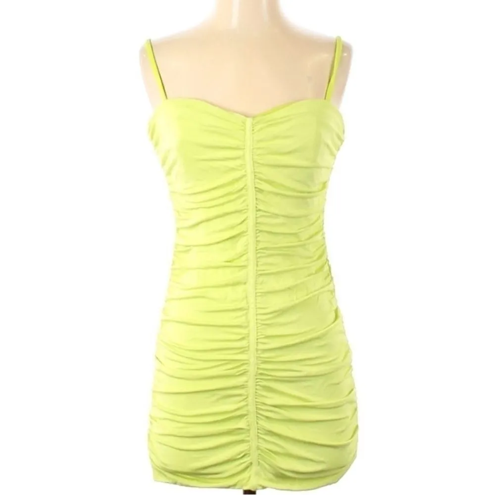 REVOLVE NBD Synthetic Preslie Dress Neon Yellow/Lime Green Size XSmall - Image 9
