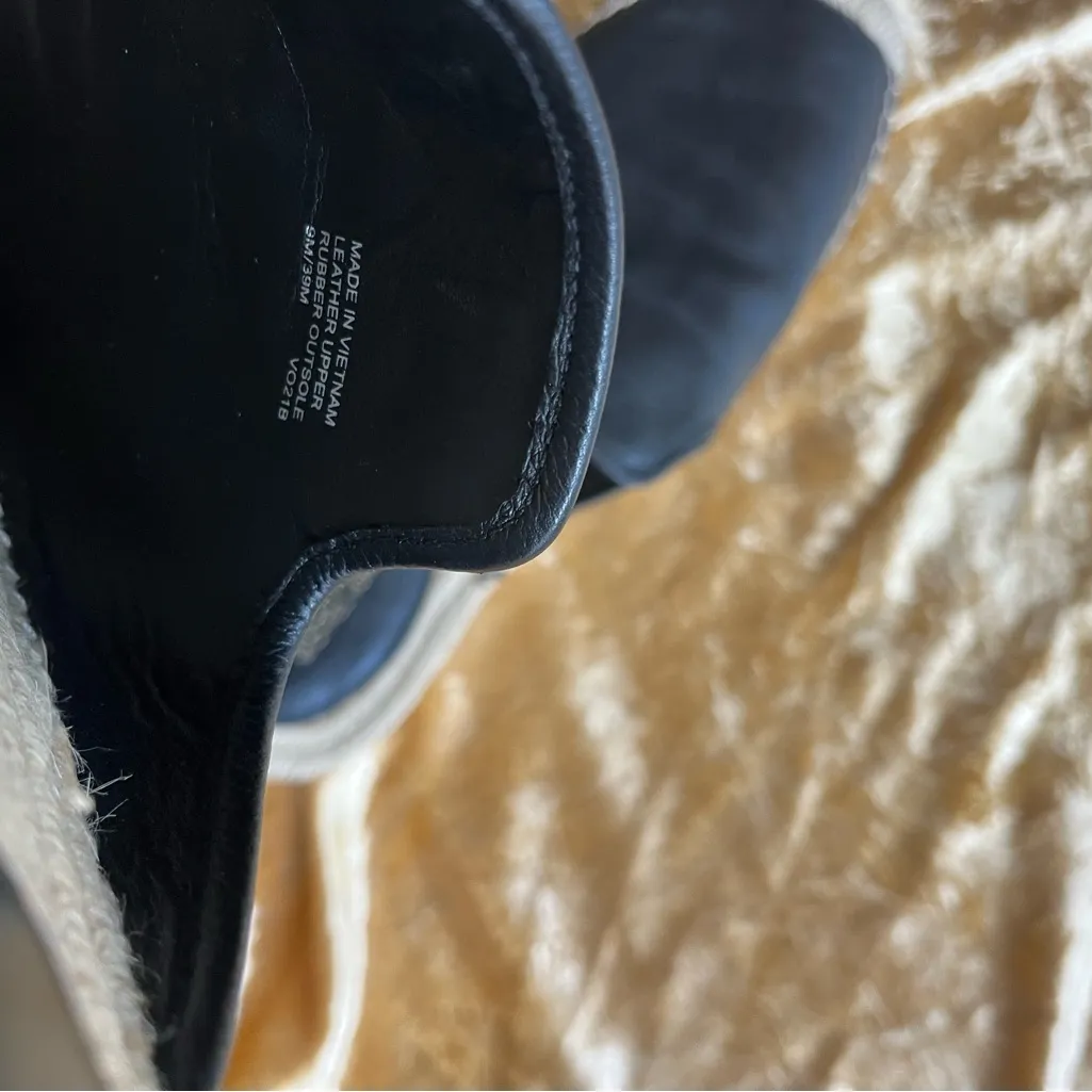 Michael Kors Black and Beige Espadrille Mules - Image 9