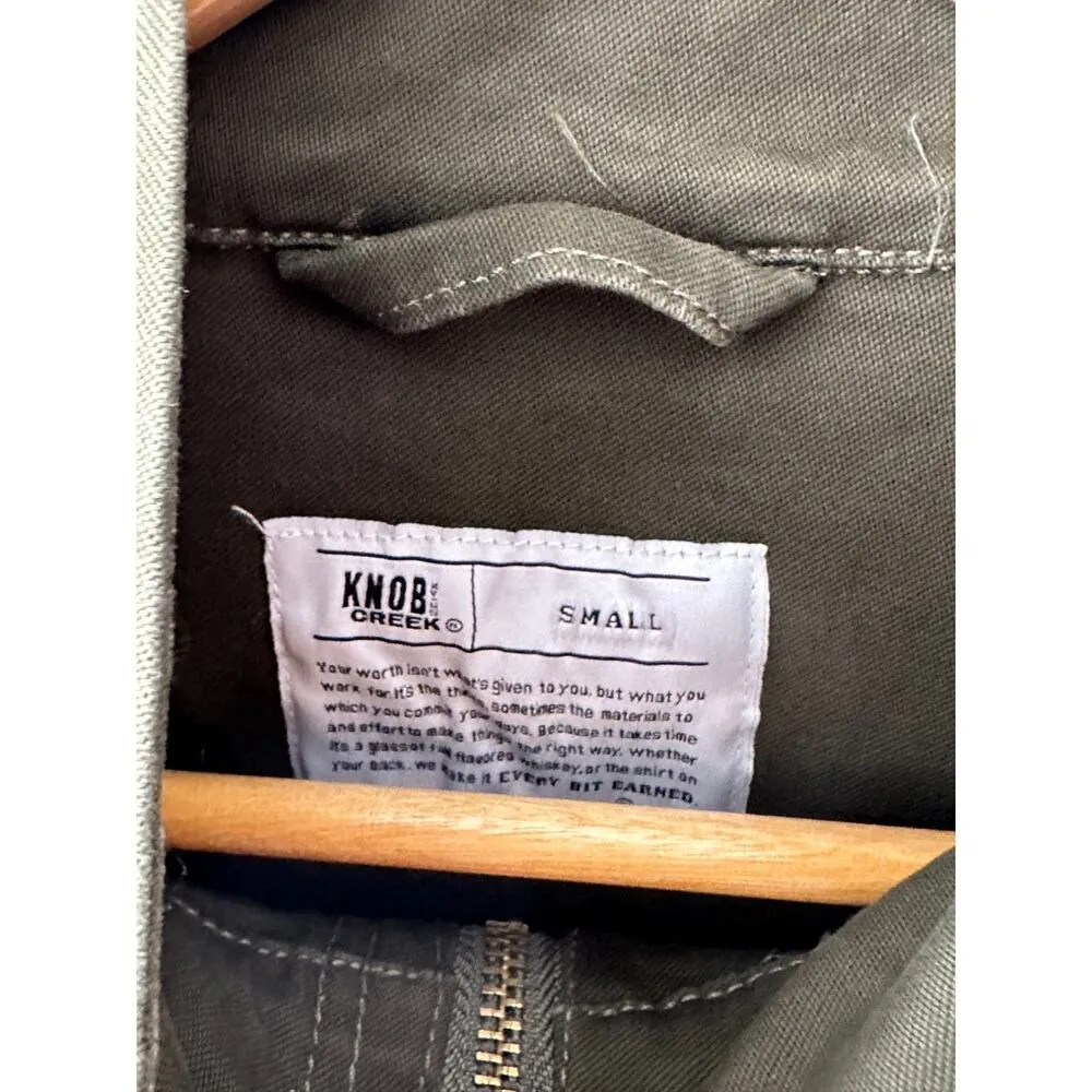 Knob Creek Kentucky Green Military Style Utility Jacket Women's Size Small New - Image 7