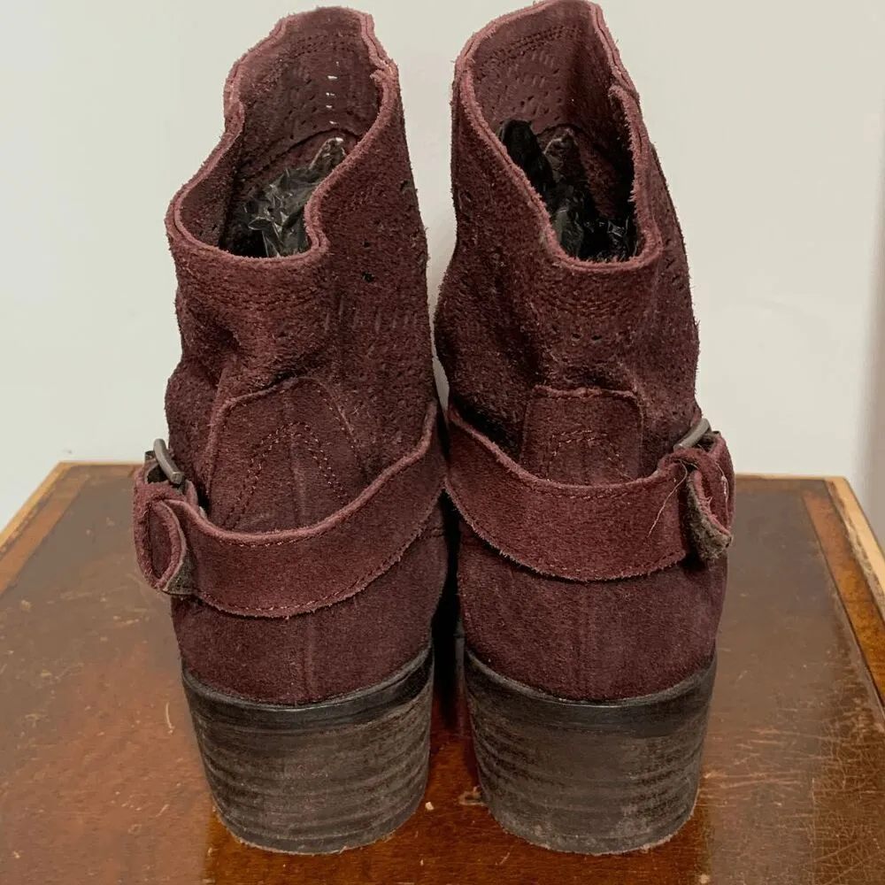 Naughty Monkey  2" Heel Western Suede Bootie - Image 5