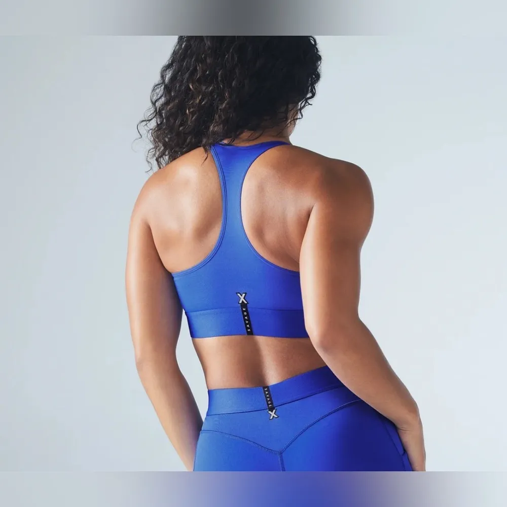 Savage X Fenty LINEUP LOW-IMPACT SPORTS BRA size 1X colbat blue NEW - Image 2