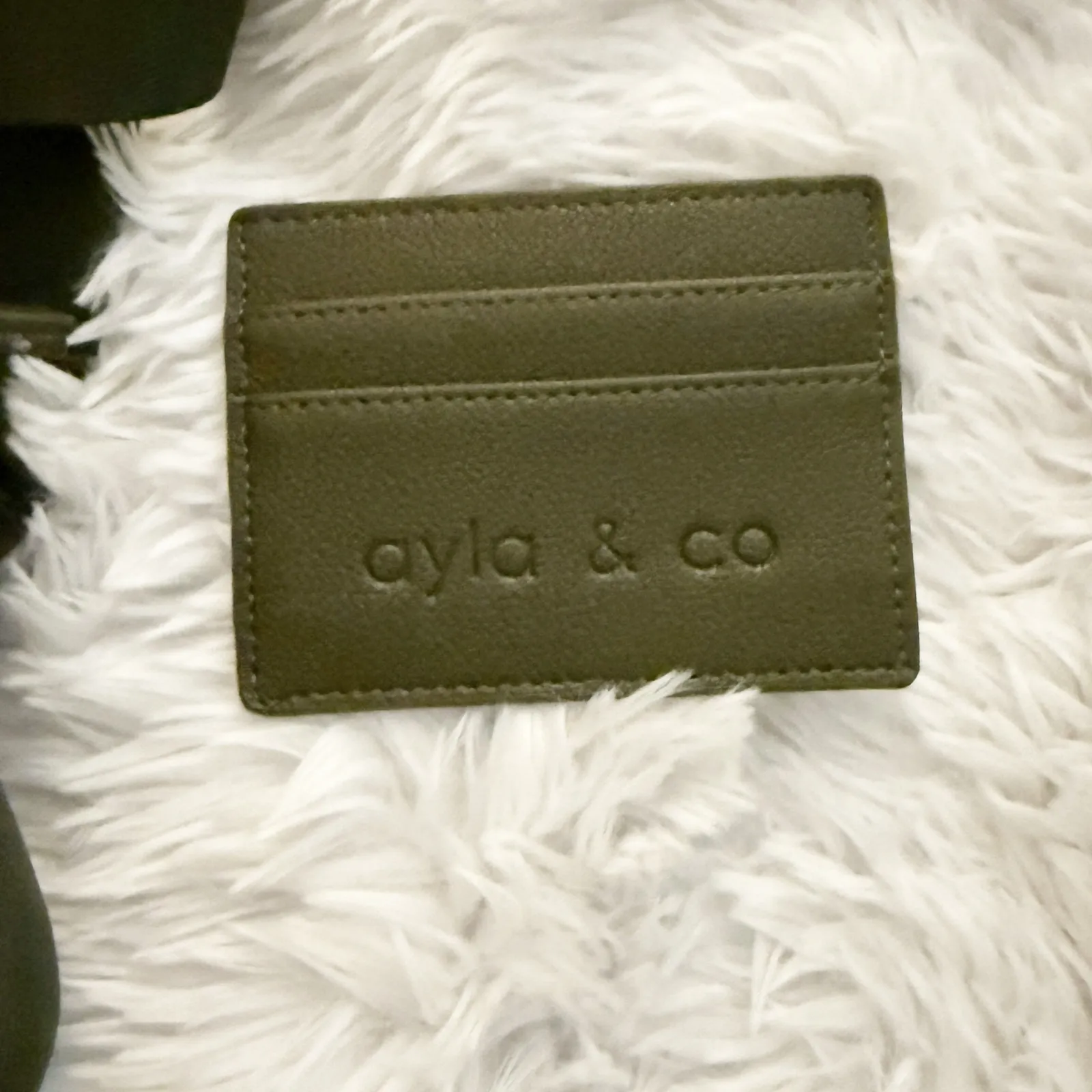AYLA & CO | The Fanny + Card Wallet Set Pack Belt Bag Metal Buckle | Olive Green - Image 9