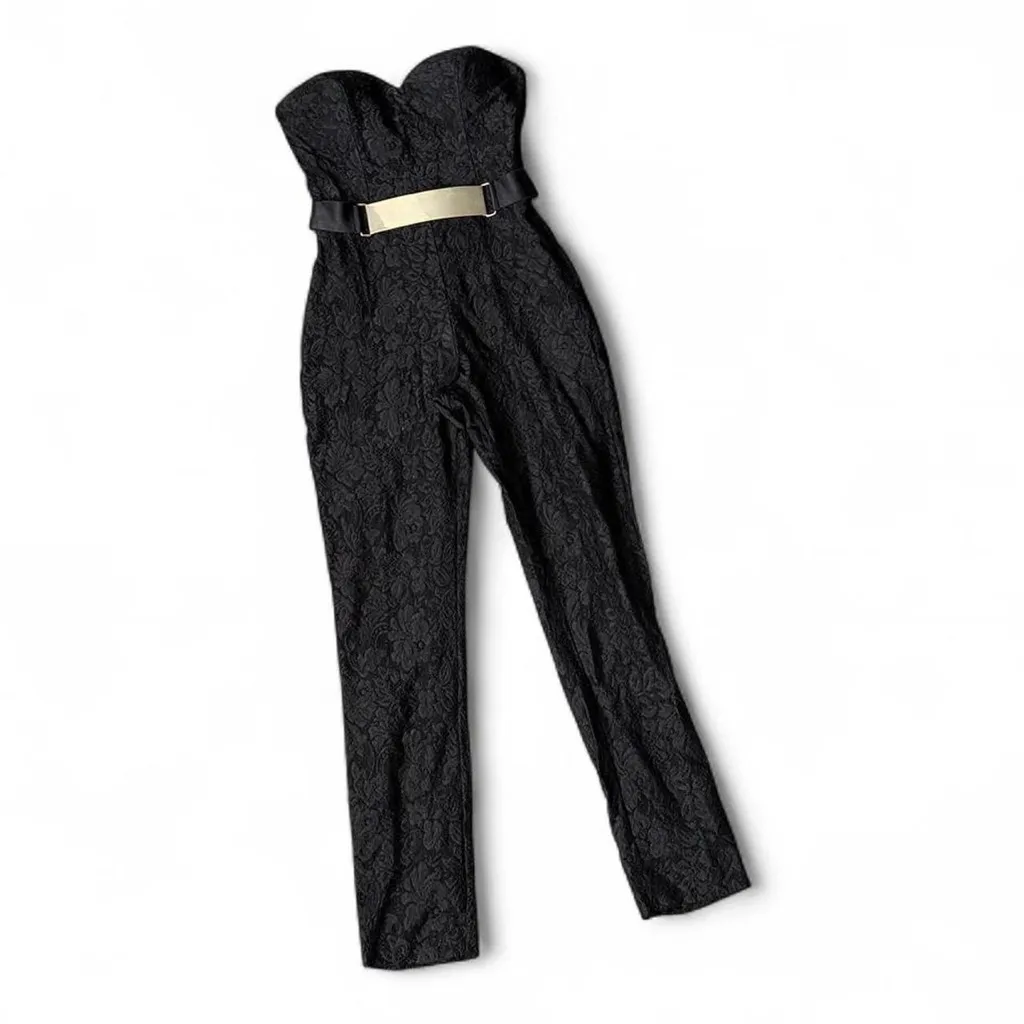Vintage Bebe Lace Jumpsuit - Image 2