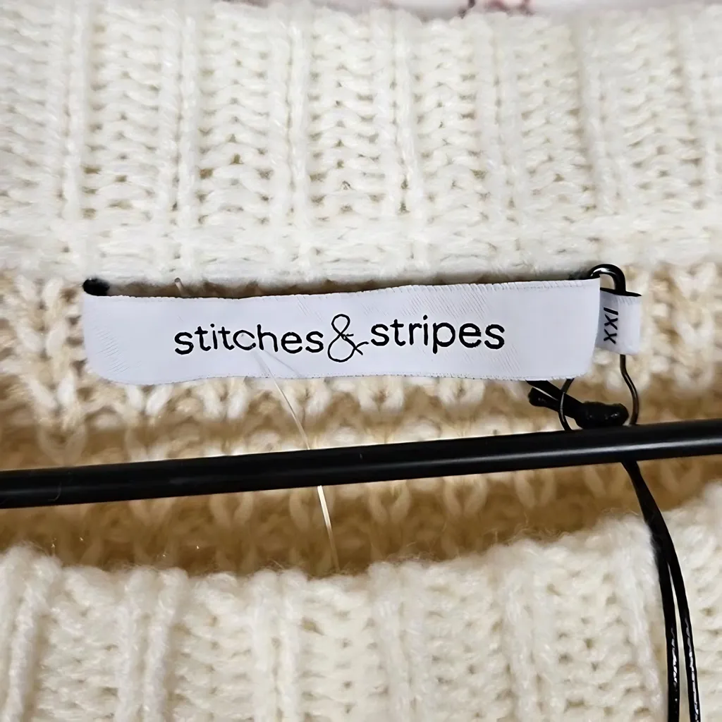 Revolve Stitches & Stripes Nia Crop Waffle Knit Pullover Sweater XXL NWTS - Image 6