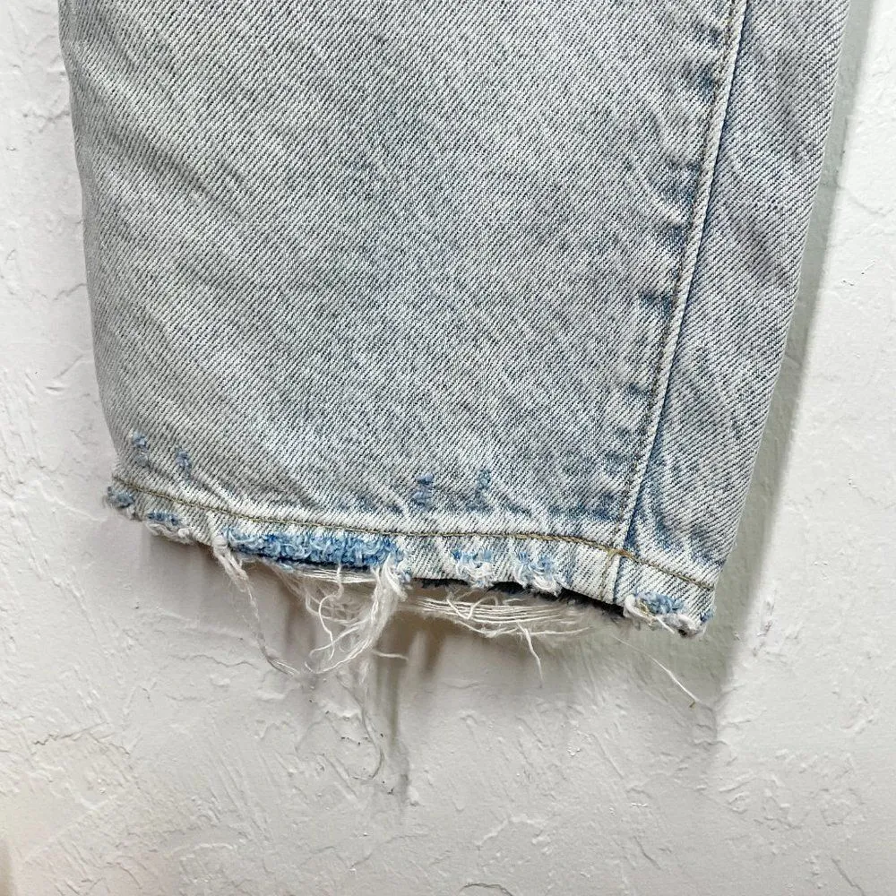 Lucky Brand  Light Wash Button Fly Drew Mom Tapered Jeans 14/32R NWT - Image 3